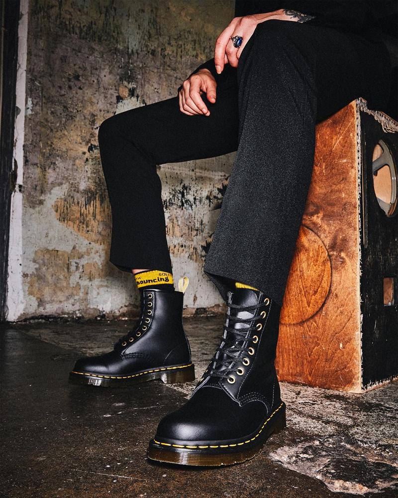 Dr Martens Vegan 1460 Felix Veterlaarzen Heren Zwart | NL 266UZG